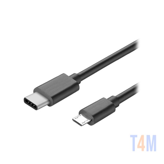 DATA CABLE TYPE C TO MICRO BLACK